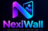 nexiwall neon wallpaper brand logo